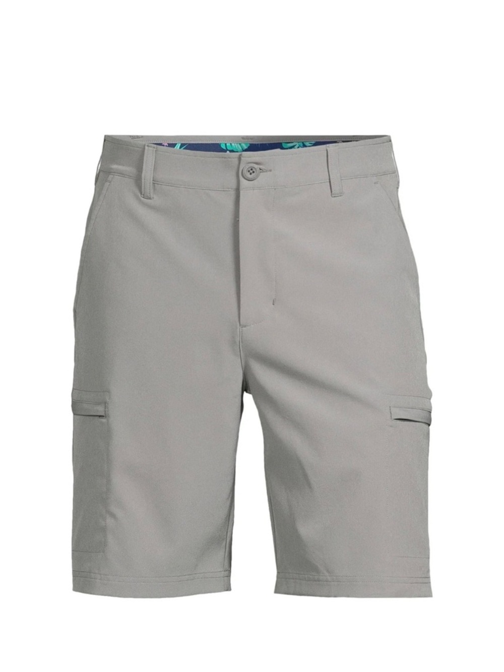 Men's Athletic Light Gray Performance Cargo Shorts
